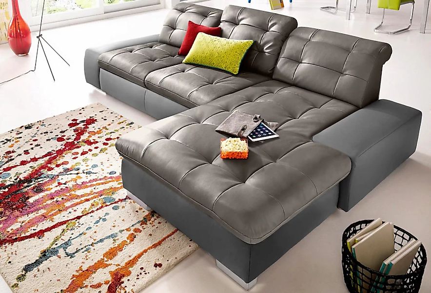 sit&more Ecksofa »Palomino L-Form«, wahlweise XL oder XXL und mit Bettfunkt günstig online kaufen
