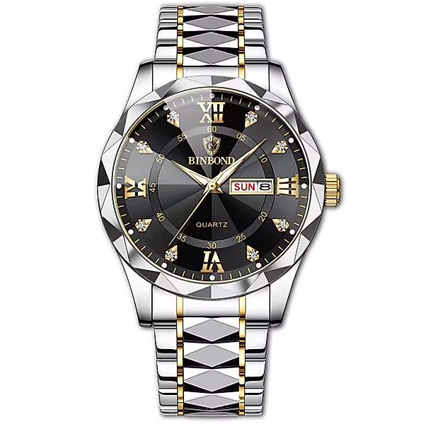 BinBond Quarzuhr Multifunktionsuhr Armbanduhr Chronograph Herrenuhr günstig online kaufen
