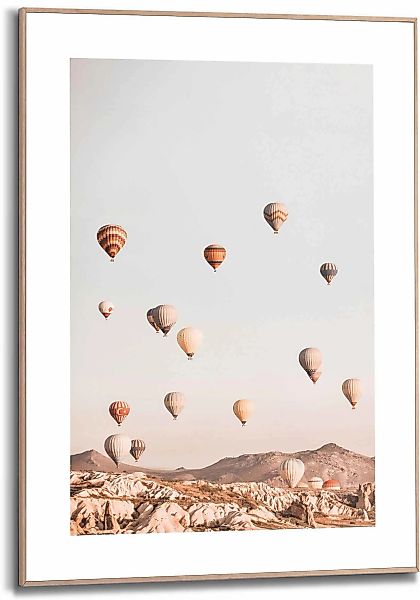 Reinders Bild "Gerahmtes Bild Heißluftballon Ballonfahrt - Kappadokien - Fr günstig online kaufen