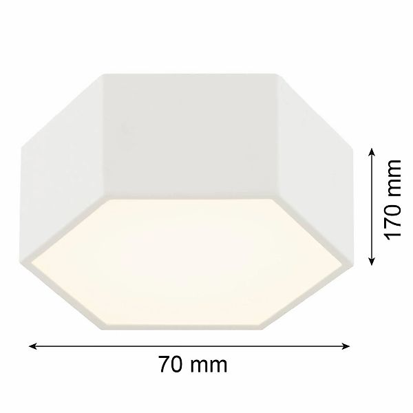 LED-Deckenleuchte Libre, cremeweiß, Stahl, 3.000 K günstig online kaufen