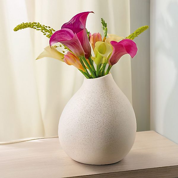 Praknu Tischvase Keramik Vase Weiß Groß günstig online kaufen