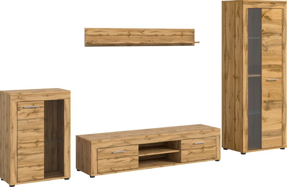 INOSIGN Wohnwand Aosta, 4-tlg., best. aus: günstig online kaufen