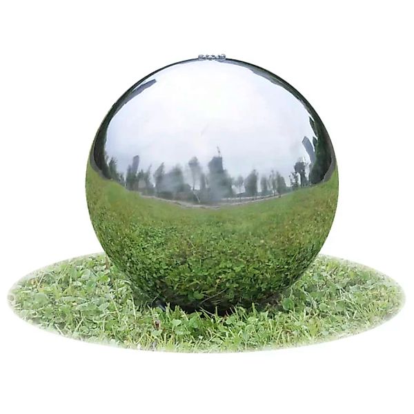 Garten-springbrunnen Sphere Mit Leds Edelstahl 40 Cm günstig online kaufen