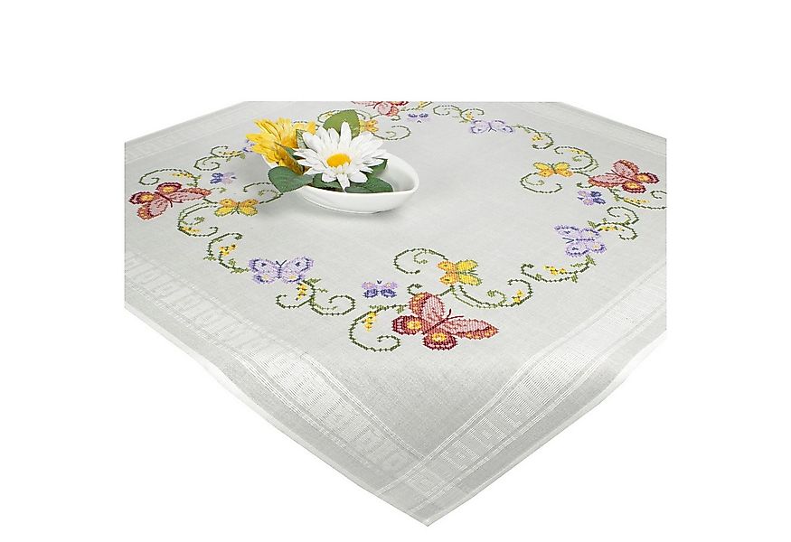 Delindo Lifestyle Kreativset Handarbeits Tischdecken Stickpackung, Sticken günstig online kaufen