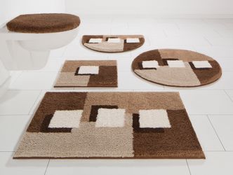 my home Badematte "Ada, Badvorleger, Badezimmer Teppich" Höhe 21 mm rutschh günstig online kaufen