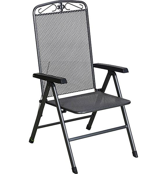 MWH Gartenstuhl MWH Klappstuhl Savoy eisengrau Stahlgestell, Klappbar Rücke günstig online kaufen