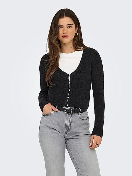 ONLY Strickpullover ONLRICA LIFE LS VNECK PEARLCARD KNT günstig online kaufen
