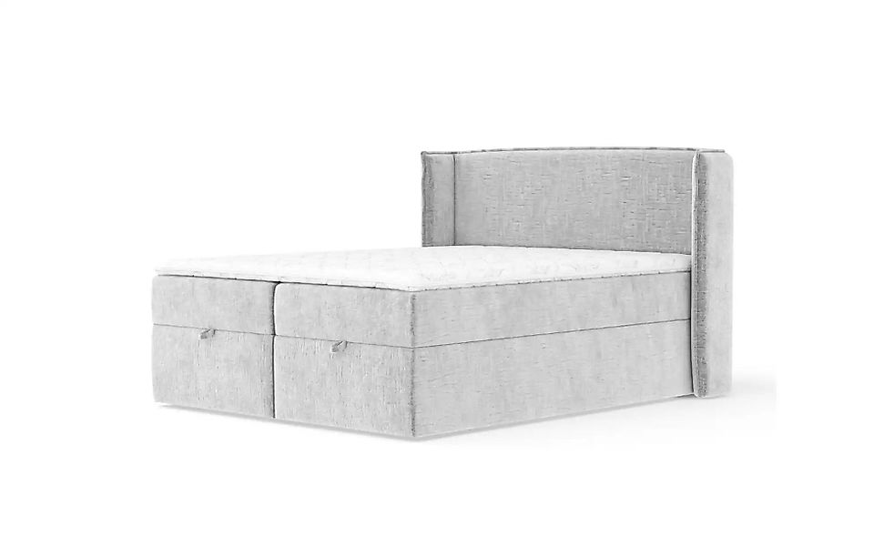 Boxspringbett mit Stauraum   ¦ grau ¦ Maße (cm): B: 158 H: 117 Betten > Kom günstig online kaufen