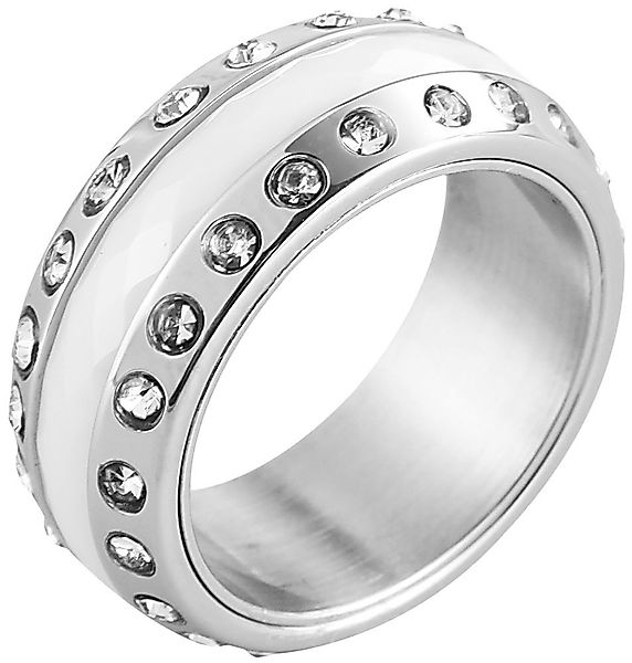 Just Watch Fingerring Nerma Edelstahl weiß günstig online kaufen