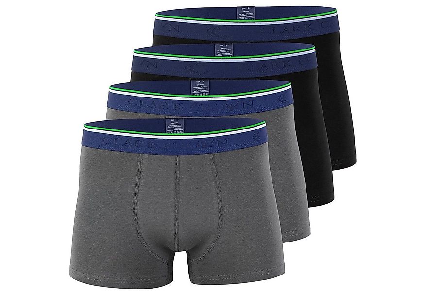 Clark Crown® Boxershorts (4-St) atmungsaktiv durch Bambusfaser günstig online kaufen