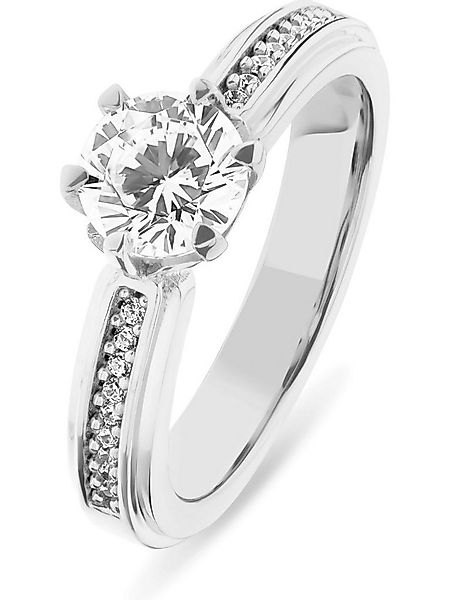 JETTE Silberring JETTE Damen-Damenring 925er Silber 19 Zirkonia, Zirkonia günstig online kaufen