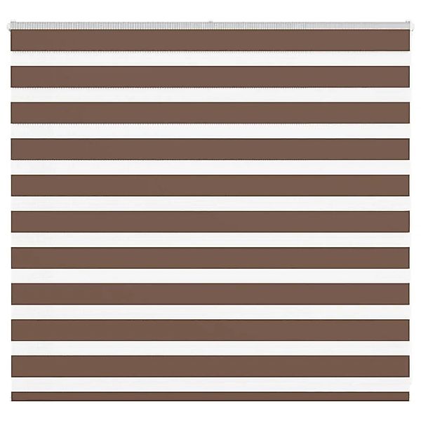vidaXL Doppelrollo Braun 160x100 cm Stoffbreite 155,9 cm Polyester 4014325 günstig online kaufen