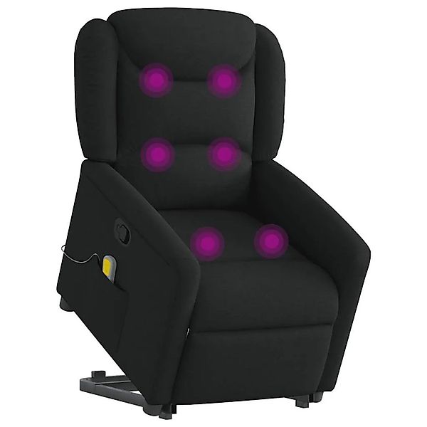 vidaXL Massagesessel mit Aufstehhilfe Schwarz Stoff 3303206 günstig online kaufen