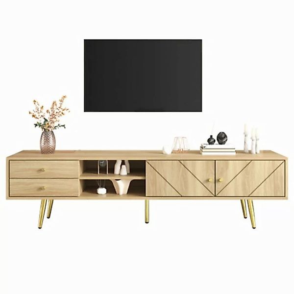 XDeer TV-Schrank TV-Schrank, TV-Boards Zwei Schubladen und Einzigartig Gest günstig online kaufen