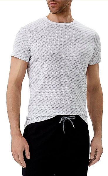 PHILIPP PLEIN T-Shirt Herren Multi Logo Slim fit Skull Tee mit Doppelnadels günstig online kaufen