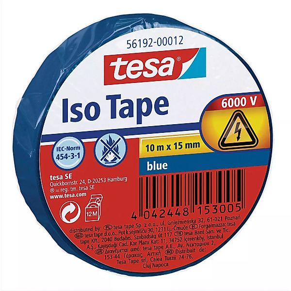 Tesa Iso Tape Blau 10 m x 15 mm günstig online kaufen