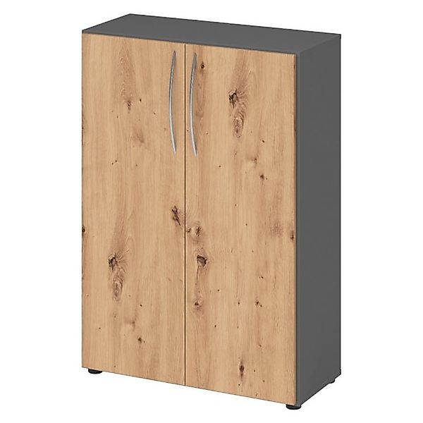 bümö Aktenschrank basic Aktenschrank Dekor: Graphit/Asteiche günstig online kaufen