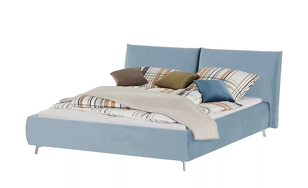 pop Polsterbettgestell  Homelike - blau - 232 cm - 105 cm - Betten > Doppel günstig online kaufen