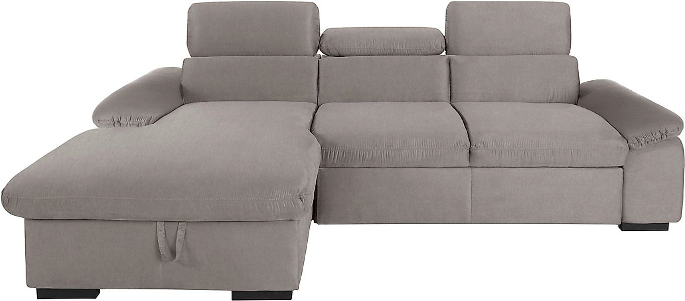 COTTA Ecksofa »Lola L-Form mit Kopfteilfunktion & Hocker«, (Set, mit Hocker günstig online kaufen