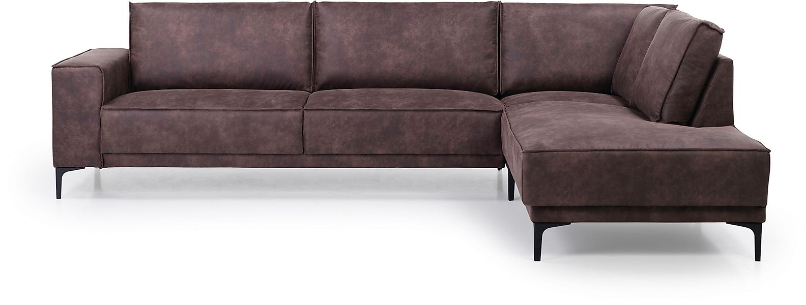 PLACES OF STYLE Ecksofa "Polsterecke Oland, Struktur, Flachgewebe, Luxus-Mi günstig online kaufen