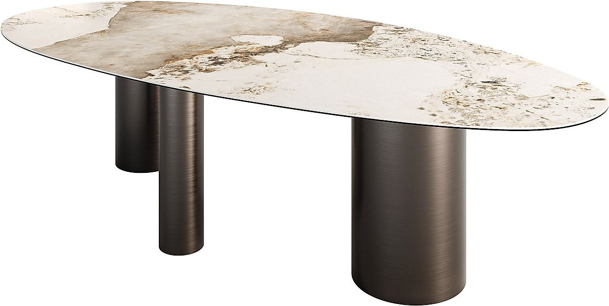 DELIFE Esstisch Edge, Oval Keramik Minas günstig online kaufen