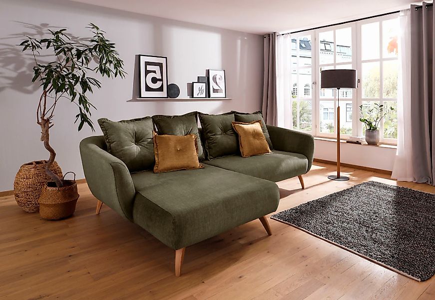 Home affaire Ecksofa "Baggio formschöne Polsterecke, bequem, Breite 277cm, günstig online kaufen