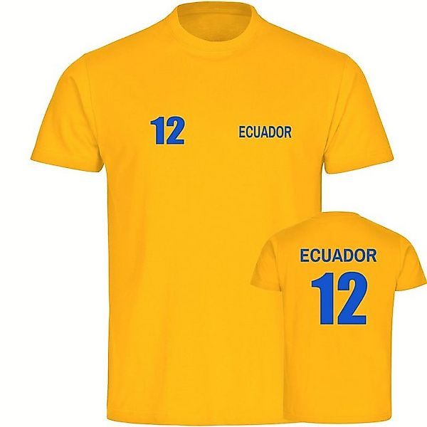 multifanshop T-Shirt Herren Ecuador - Trikot Nummer 12 - Männer günstig online kaufen