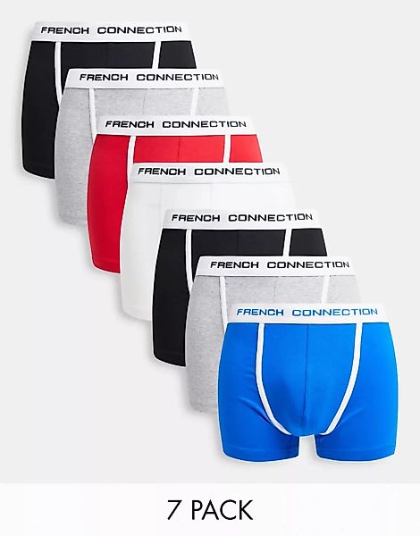 French Connection – 7er-Packung Boxershorts-Mehrfarbig günstig online kaufen