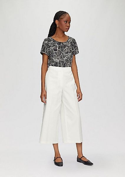 s.Oliver Culotte Hose Regular: Culotte aus Lyocellmix mit Bügelfalte günstig online kaufen