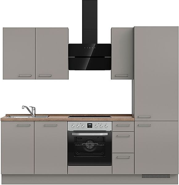 nobilia® Küchenzeile »"Laser II", Ausrichtung wählbar, Breite 240 cm« vormo günstig online kaufen
