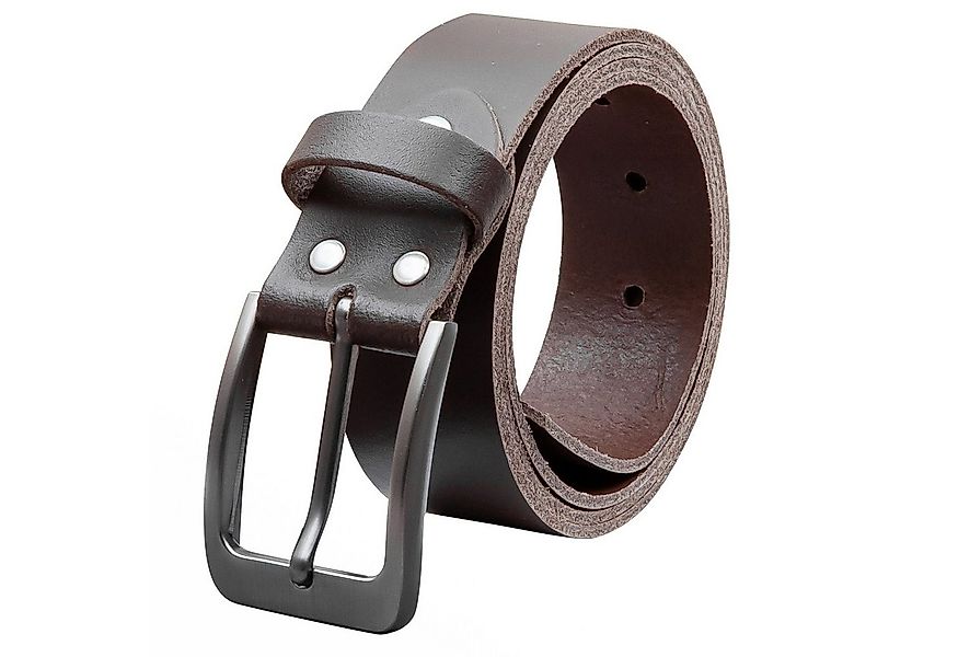 COLOGNEBELT Ledergürtel OM411-SL-Dunkelbraun MADE IN GERMANY, Dunkelbraun K günstig online kaufen
