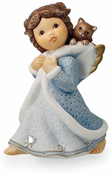 Goebel Dekofigur "Engel Schnurrender Begleiter" 7 x 5 x 10 cm günstig online kaufen