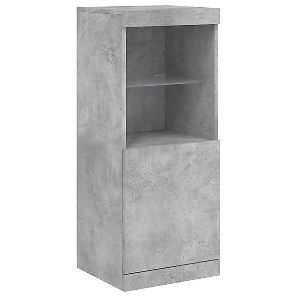 vidaXL Sideboard Sideboard mit LED-Leuchten Betongrau günstig online kaufen