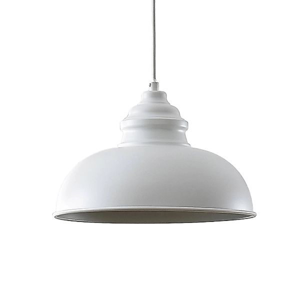 Lindby Pendelleuchte Cliona 9639173 Retro Vintage Antik in Weiß aus Metall günstig online kaufen