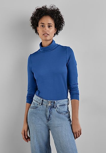 STREET ONE Langarmshirt, im soften Baumwoll-Mix günstig online kaufen