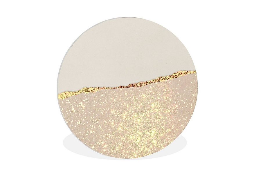 MuchoWow Gemälde Gold - Rosa - Glitzer - Schick - Design, Fotodruck (1 St), günstig online kaufen