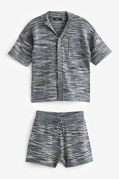 Next Shirt & Shorts Spacedye Kurzarmhemd und Shorts im Set (2-tlg) günstig online kaufen
