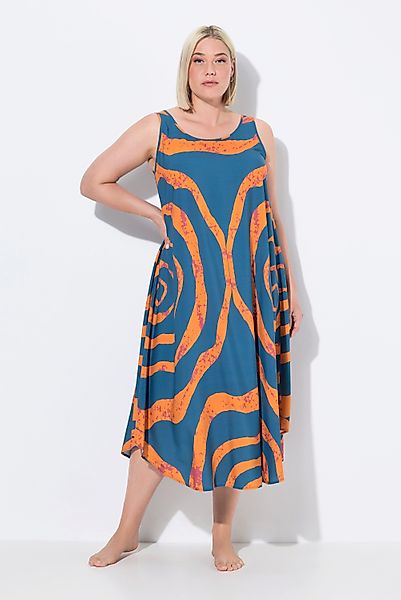 Ulla Popken Maxikleid Midikleid Kreise A-Linie günstig online kaufen