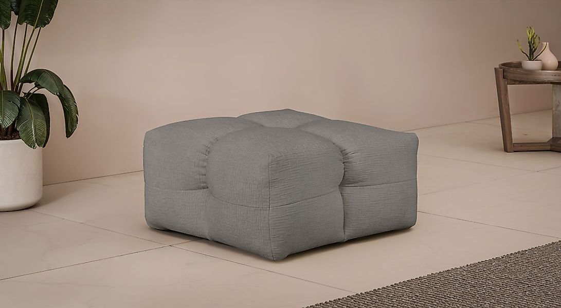 LeGer Home by Lena Gercke Polsterhocker "TALISHA Sitzhocker, moderne Steppu günstig online kaufen