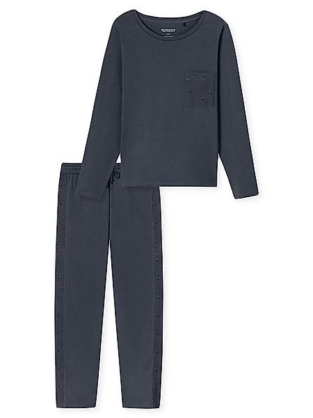 Schiesser Pyjama Casual Nightwear (2 tlg) schlafanzug schlafmode bequem günstig online kaufen