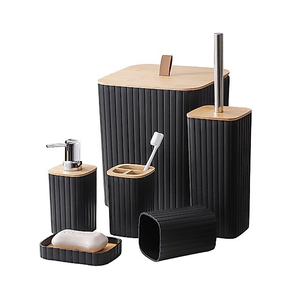 Cheffinger Badaccessoire-Set 6-teilig - Praktische Badorganisation im moder günstig online kaufen