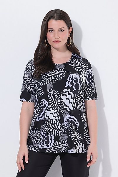 Ulla Popken T-Shirt Slinky-Shirt A-Linie Rundhals Halbarm günstig online kaufen