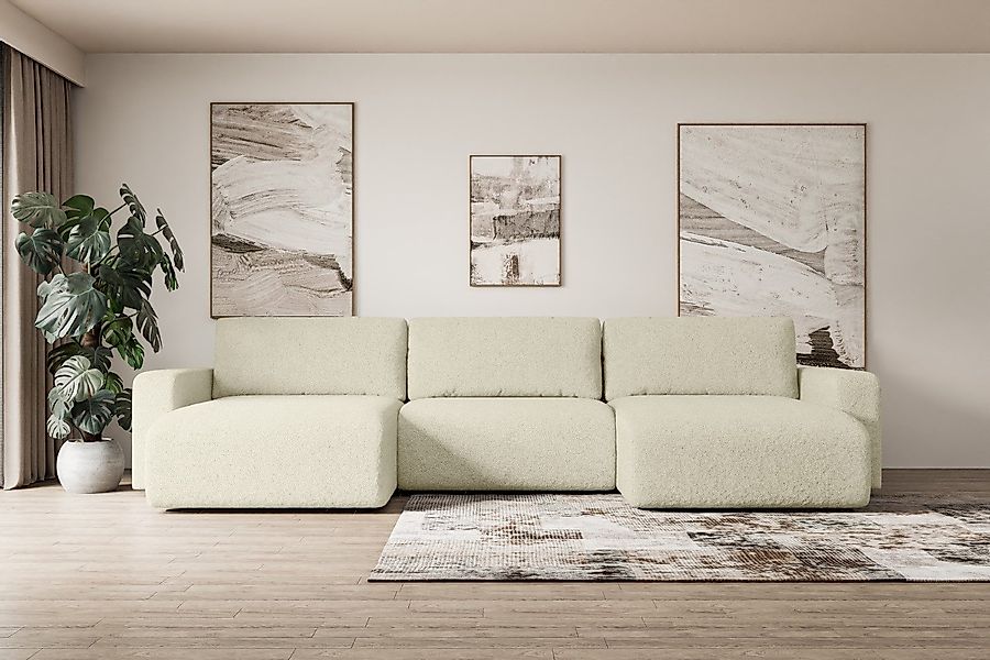 ALTDECOR Wohnlandschaft KLEEA-U, Couch mit Schlaffunktion, günstig online kaufen
