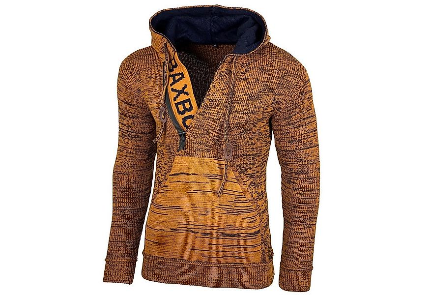 Baxboy Strickpullover Herren Winter Kapuzenpullover Kapuzenjacke mit Reißve günstig online kaufen
