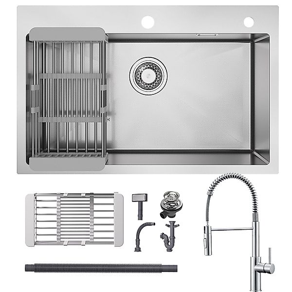 CECIPA MAX Küchenspüle Edelstahl Einbauspüle 70x45cm günstig online kaufen