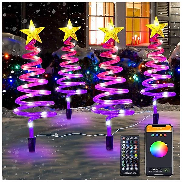 QUBEBU LED Gartenleuchte Außenleuchte 4er Set günstig online kaufen