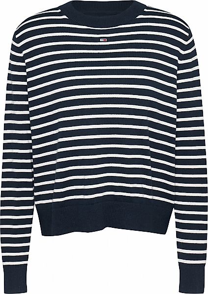 Tommy Jeans Strickpullover "TJW ESSENTIAL CREW NECK SWEATER", mit Logostick günstig online kaufen