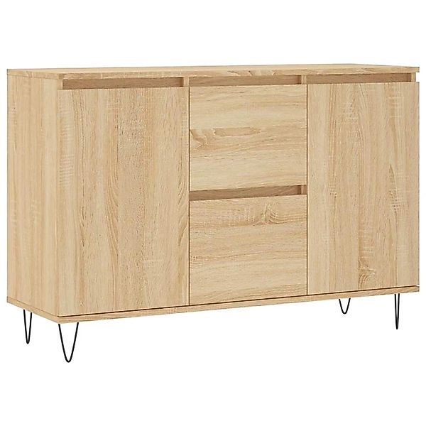 vidaXL Sideboard Sonoma-Eiche 101,5x35x70 cm Holzwerkstoff 827207 günstig online kaufen