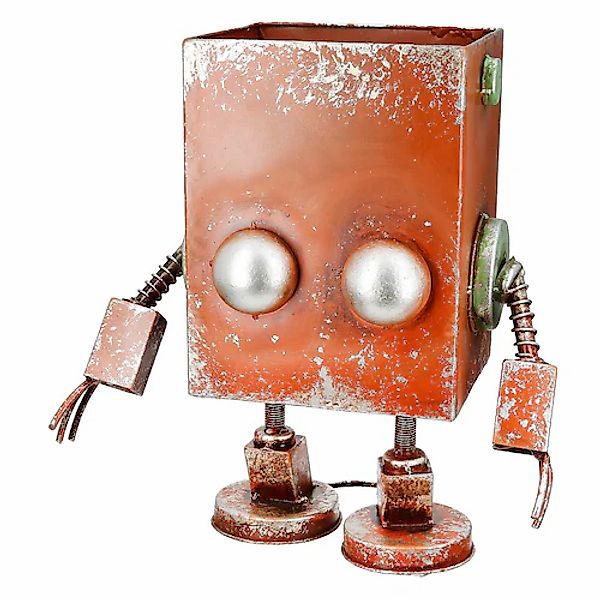 Casablanca by Gilde Übertopf »Übertopf Roboter Robotic rostbraun H. 37,5 cm günstig online kaufen