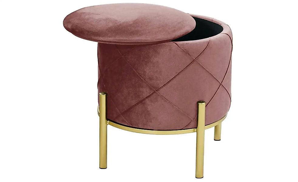 Pouf mit Stauraum Savana ¦ rosa/pink Ø: 37 Polstermöbel > Hocker - Höffner günstig online kaufen
